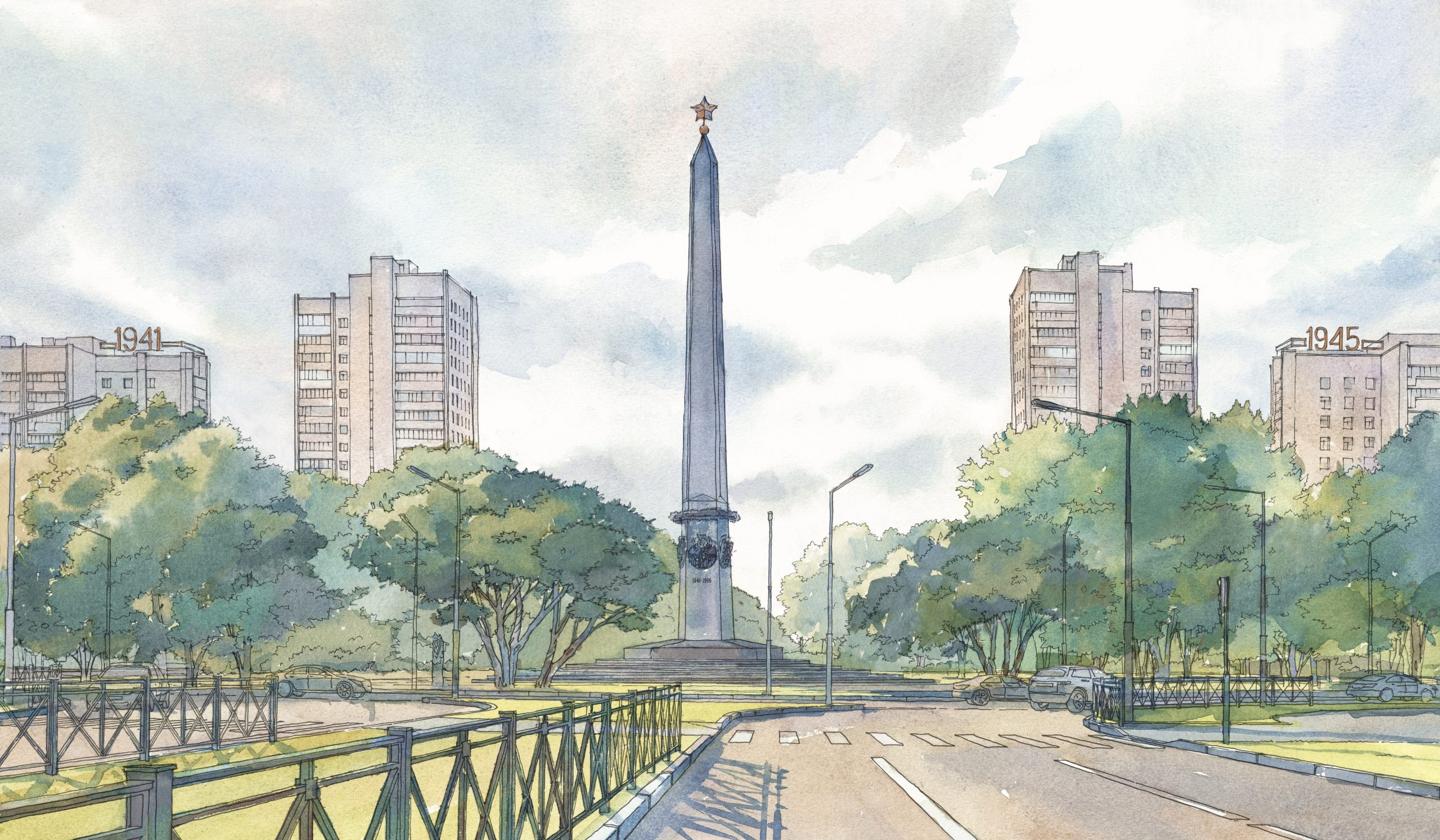 Города герои рисовать