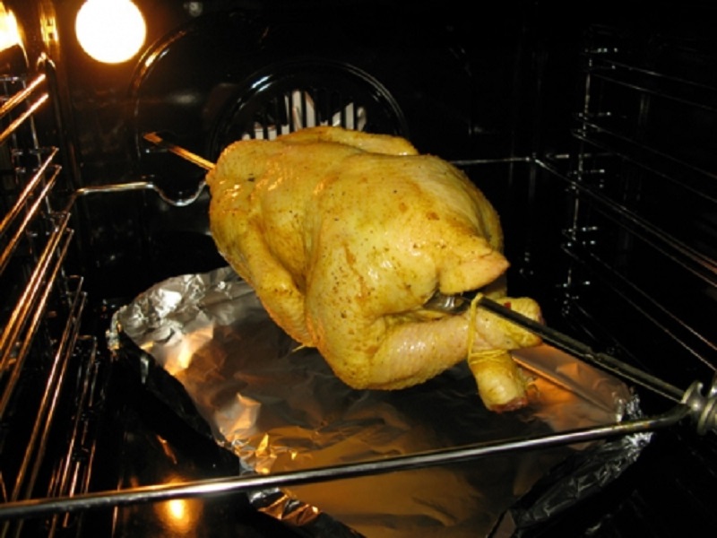 Курица в духовке целиком температура и время