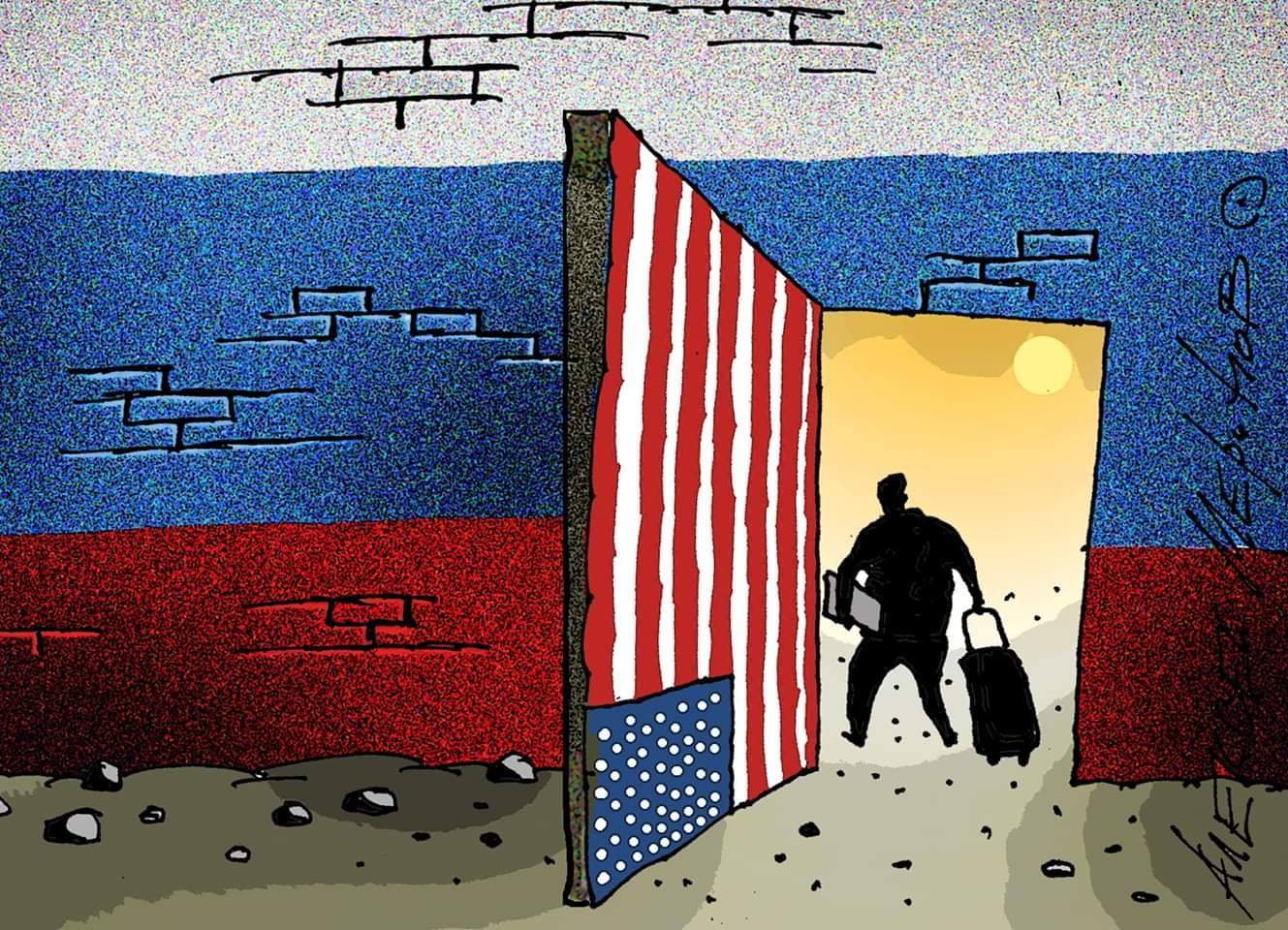 Америка жить и россия. Эмигрант карикатура. Эмиграция карикатура. Эмигранты из России в Америке. Карикатуры на Америку.